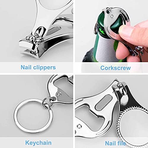 80-Тите Години Мемфис Геометриски Нокти И Нокти Машинка Метални Нокти Машини За Сечење Нокти Со Отворач За Шишиња Приврзок За Клучеви