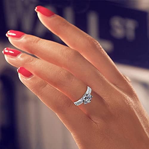 2023 Нов накит прстен прстен цирконија подарок жени жени со сјајни прстени врабец прстени