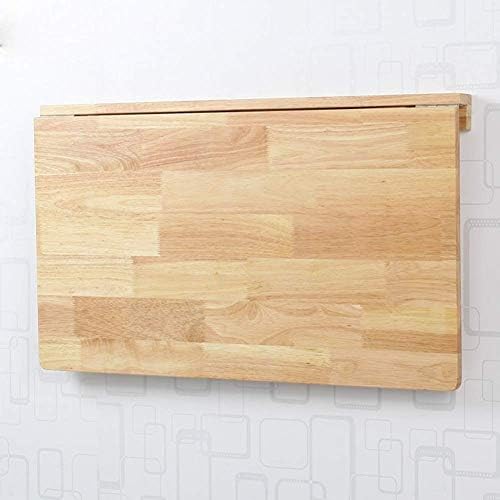 PIBM Стилски полица за едноставност Полнен wallид монтиран лебдечки решетка со цврсто дрво Табела за табела за трпезариска, 3 големини,