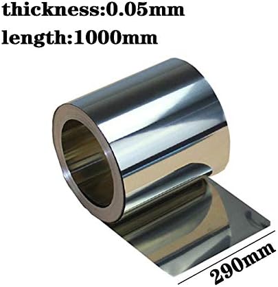 Alremo Huangxing - Дебелина на листот со плочи од титаниум 0,04мм до 0,05мм ширина 240мм до 290мм должина 1000мм, 0,05х290х1000мм