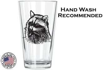 Corkology raccoon pint стакло, чисто