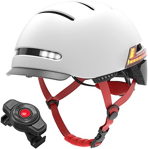 ЛИВАЛ БХ51М Нсо Велосипед Шлем За Мажи Паметен Шлем СО Лед Светло За Предупредување За Сопирачките, Вградени Звучници За Микрофон,