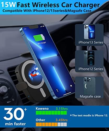 Полнач за безжични автомобили на Idolco 15W за iPhone 13/12 & [PD3.0] 36W USB полнач за автомобили, 4 во 1 полнач за брз полнач за полнач