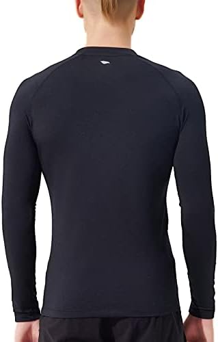 Термичко трчање на мажите за мерење на мажите со сурфаси, врвни, тенок атлетски кошули со долги ракави маици маици екипаж вратот
