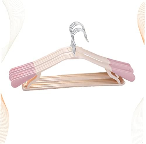 Cabilock 10 парчиња пластични закачалки кои не се облеки за облека за сушење решетката за палто розово акрилно домаќинство