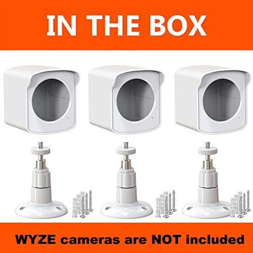 PEF Mount for All-New Wyze CAM Outdoor, водоотпорно заштитно покритие и прилагодување на wallидот за прилагодување на wallидот за Wyze Camera