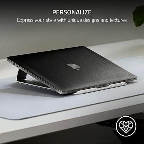 Razer Skin Vinyl Laptop Wrap: MacBook Pro 14 - 3m Cast vinyl - Премиум текстурирана завршница - гребнатини и отпорни на вода - Лесно за нанесување - Целосно завиткување - 3Д саќе - црна