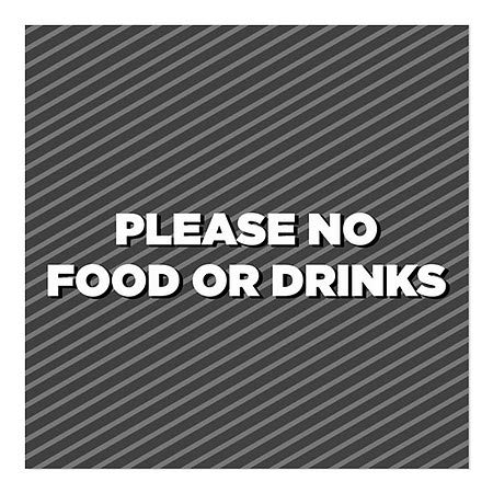 CGSignLab | „Те молам, без храна или пијалоци -сива сива“ 5 x5