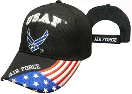 Нека Летаат КРИЛЈА НА Американските Воздухопловни Сили Бил Црна Везена Капа КАПА 603ГБ