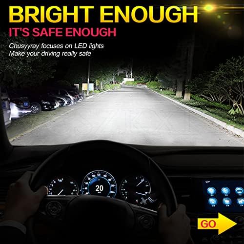 VCSZKXLY LED Фарови + Светилки За Магла Компатибилни За Toyota Tundra Ладна Бела Супер Светла Сијалица За Замена H4 Високо Средно Светло