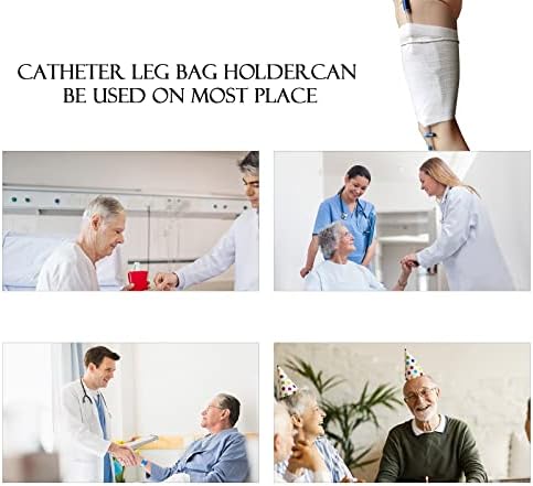 2 парчиња Катетер за нозе за нозе Катетерот за мажите жени пациенти со ракав на катетерот со катетерот за торбичка за инконтиненција)
