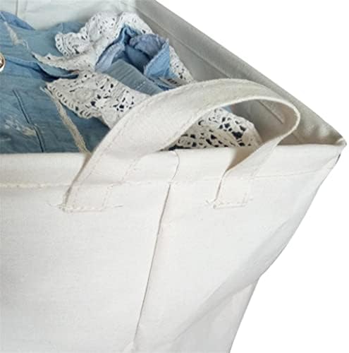 Јасез Правоаголна Платнена Торба Еднобојна Памучна И Ленена Кутија За Складирање Облека Со Голем Капацитет Организатор Кутија За Складирање Дома