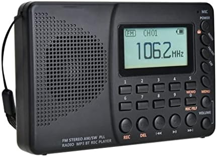 LMMDDP Преносен дигитален радио LCD дисплеј FM AM SW со функција за меморија за напојување на звучникот