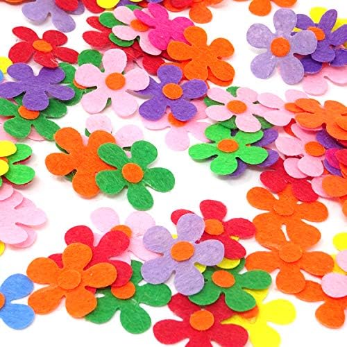 Honbay 100pcs 2,8 см/1.1inch Felt цвеќиња ткаенини цвеќиња за DIY занаети