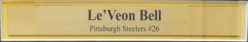 Le'veon Bell Pittsurgh Steelers потпиша врамена фотографија 16x20 Снежна пречка JSA - Автограмирана НФЛ фотографии