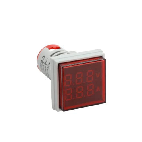 Продавница-дигитален индикатор за дисплеј LED волтметар и амперметар, мултиметарски напон AC50-500V и мерач на струја 0-100A, мерач на