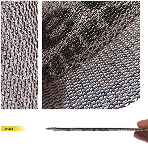 Zsblxhhjd Абразивна шкурка 400 * 70 mm мрежен диск шкурка 80-320 решетки за лепење на прашина анти-стап за боење на автомобили бои метал