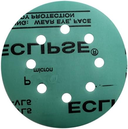 Sungold Abrasives 74706 5-инчен x 8 дупка 80 Git Eclipse Film Hook and Loop Barding Discs, пакет од 20