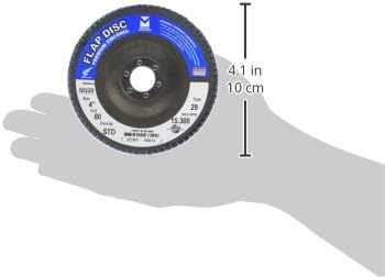 Mercer Industries 347080 Icronia Flap Disc, тип 29, 4 x 5/8, Grit 80, 10 пакет