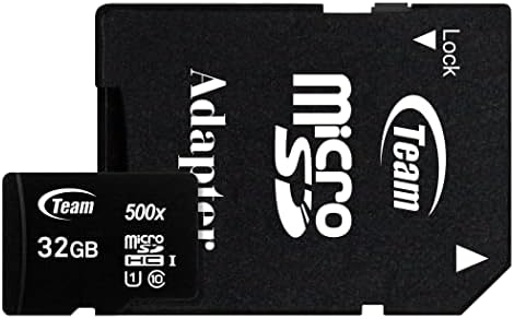 TeamGroup Micro 32 GB X 3 Пакет UHS-I U1 класа 10 SDHC SDXC Прочитајте брзина до 100MB/s Meight Flash Meomry картичка со адаптер за камера, надзор,