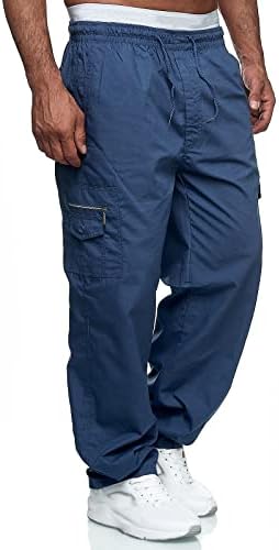 Карго панталони мажи, машки опуштени вклопувања во панталони за лесни лесни работи за пешачење на отворено панталони
