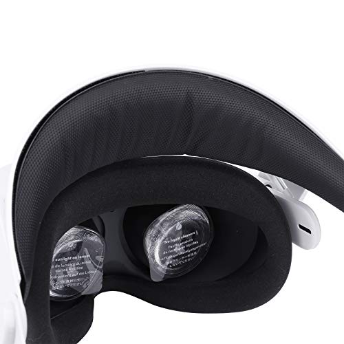 GOMRVR Прилагодлива лента за ореол за Oculus Quest1/Quest 2 лента за глава со удобна грб голема перница Дизајнот ја балансира тежината го намалува притисокот на лицето -Виртуел