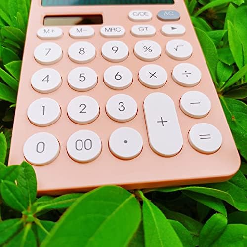 MJWDP 12 -цифра калкулатор за биро Големи копчиња Алатка за сметководство за финансии за сметководство бело сино портокалово големи копчиња