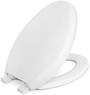 Centoco 3850SC-001 издолжено пластично тоалетно седиште со бавно близу и обвивка, бело