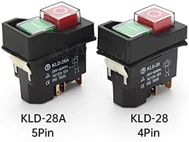 TPUOTI KLD28/KJD17 KLD28A/KJD17A Електромагнетски стартер за влечење на копчињата за вклучување на машината Алатка опрема IP55 Водоотпорна