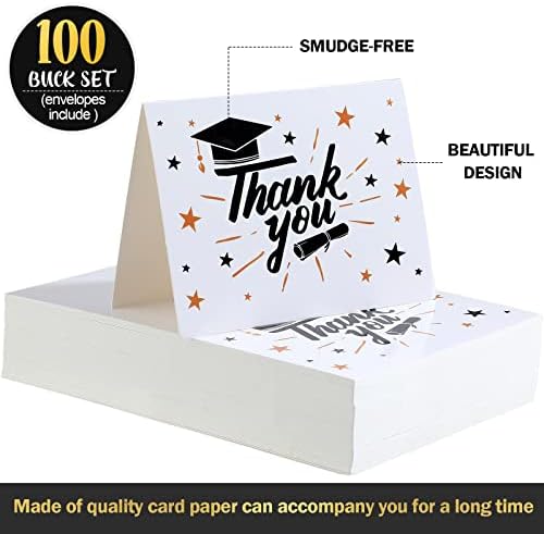 Панели 100 Пакет Ви Благодариме Картички За Дипломирање Наставник Благодарност Картички Со Коверти Универзална Дипломирање Ви Благодариме