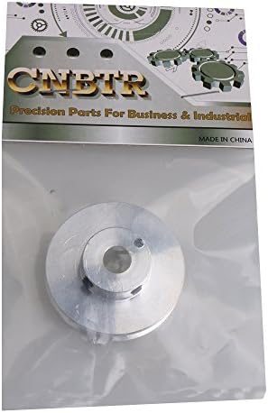 CNBTR 8mm фиксирана ножена единечна жлечна макара, сребрена алуминиумска легура 41x16x8mm за моторна вратило 3-5мм ПУ тркалезни ремени