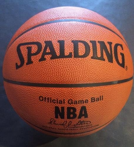 Juluius Erving Nets 76ers потпишаа NBA Pro Game Basketball Ins Dr J Auto CBM COA - автограмирани кошарка