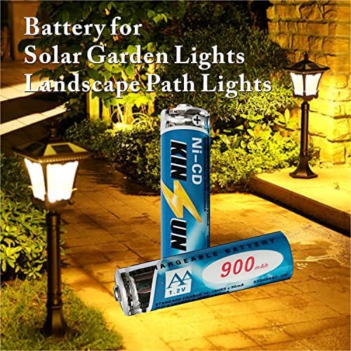 КИНСУН Батерии ЗА Полнење 9 900мах 1.2 V NiCD за Надворешни Соларни Градинарски Светла Пејзажни Патеки Светла За Ограда
