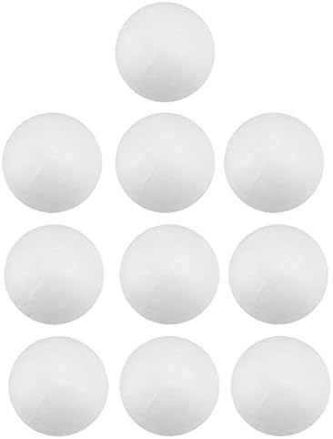 Генерички 10 парчиња 7 см бела пена топки Божиќни занаетчиски топки DIY пена форми DIY занаетчиски уметности топки декорација