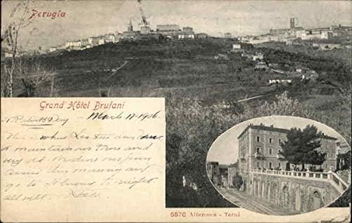 Перуџа: Гранд Хотел Бруфани Перуџа, Италија Оригинална Античка Разгледница 1908