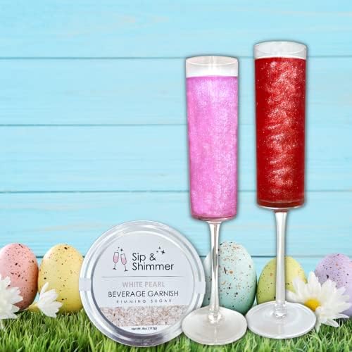 Велигденски голтка и сјајно јадење сјај за пијалоци - Забавни миксери за коктел на Велигденски искри - сјај за црвен и розов пијалок