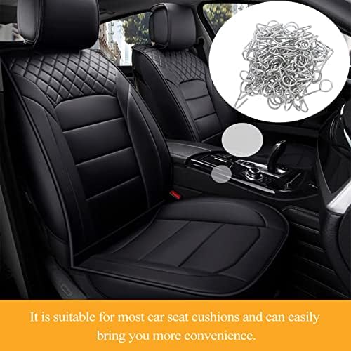 Куки за капакот на седиштето на автомобилот Sewacc 100 парчиња подлога за седиште за возило за фиксирање на автоматско инсталирање