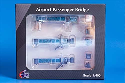 Додатоци на аеродромот JC Wings Патнички сини двојни канали за интернат за B747 /A350 1: 400 модел
