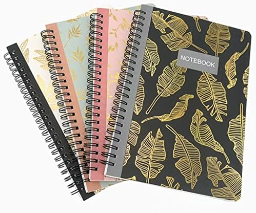 Спирален тетратка весник, Wirebound владееше со скициски книги Notepad Diary Memo Planner, A5 големина и 80 листови