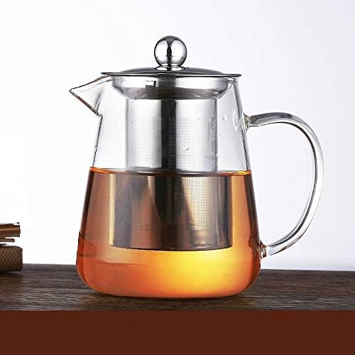 Додаток за чај Шухан Голем капацитет отпорен на стакло чај од чај од чај со не'рѓосувачки челик за чај Кунг Фу, капацитет: 750