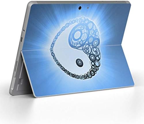 Декларална покривка на igsticker за Microsoft Surface Go/Go 2 Ultra Thin Protective Tode Skins Skins 000133 yin and Yang Mark Green