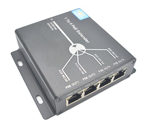 OdiySurveil 4-порта 10/100m IEEE802.3AT до IEEE802.3AF POE Extender за Ethernet/POE Power