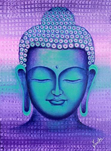 Новика виолетова будизам експресионистички слики сликање од Индија „Просветител“