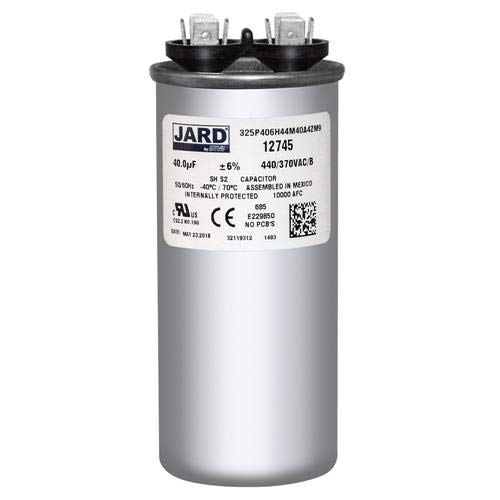 40 uf x 370 или 440 VAC -тркалезен кондензатор од Jard 12745