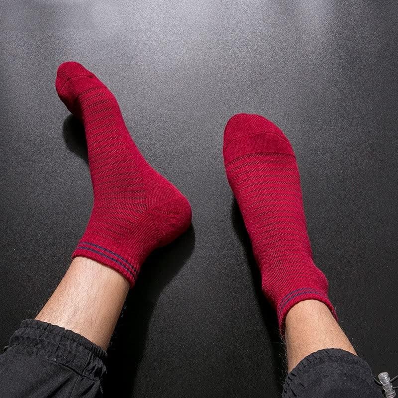 ZysWP 5 пара зимски топли чорапи машки памук лабава еластична дебела топла кратки чорапи