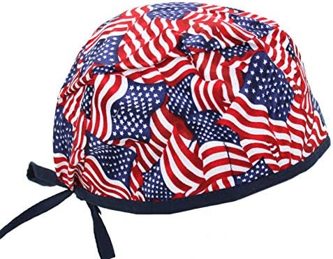 Starsвезди и ленти САД Американско знаме w Сино трим капаче капаче капа