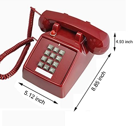 Телпал CordedTelephones Фиксна Домашен Телефон Едно Биро Старата Школа Телефон Со Оштетен Слух Телефони За Постарите Стари Модни