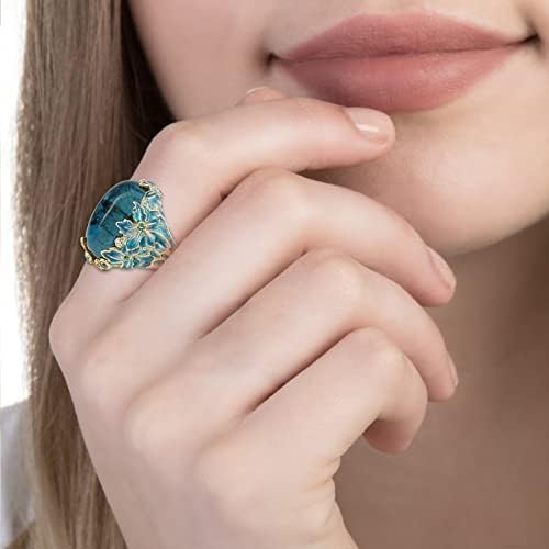 2023 година Нов моден прстен во форма на мода со целосен lубовник, шуплива дијамантска вода прстени за машки накит прстени