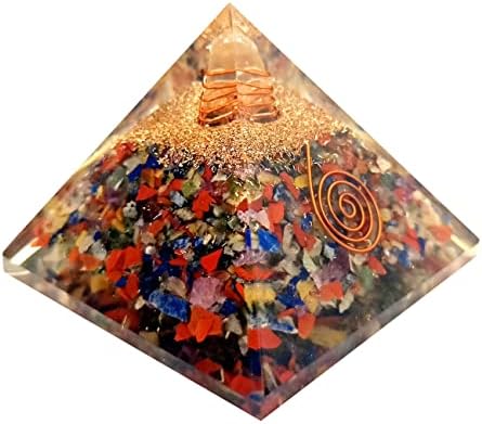 Sharvgun Red Jasper Crystal Orgonite Pyramid Bopper Coil Coil заздравување камен генератор јога медитација оргон пирамида екс-LG 65-75