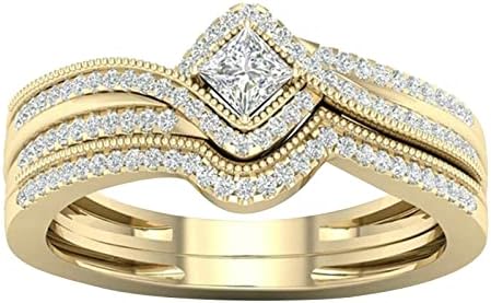 2023 година Нов ринг -ринг -циркон подароци за девојки женски накит Вклучени микро прстени